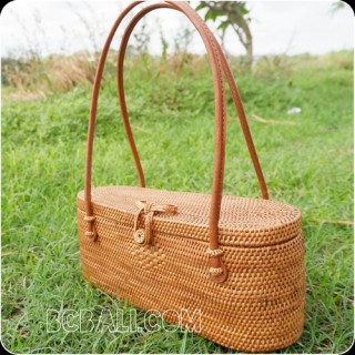 women handbag rattan handwoven grass unique full handmade